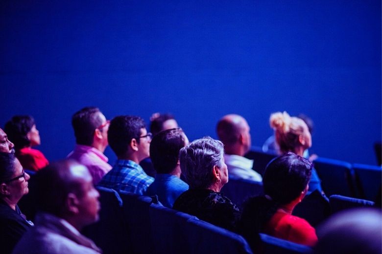People in a theater